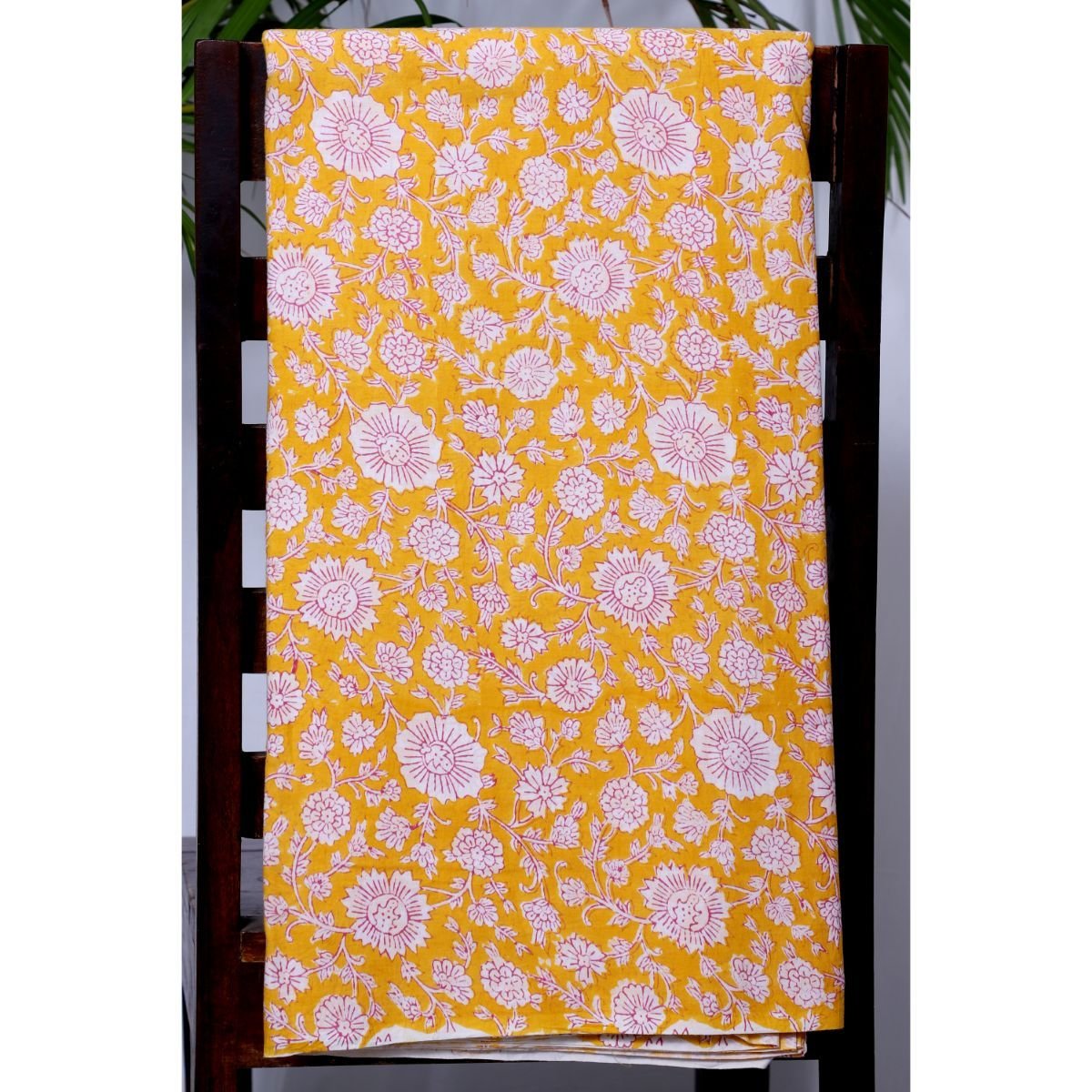 PURE COTTON HAND BLOCK FLORAL PRINTED FABRICS ,SOLD BY THE METER