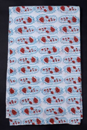 PURE 100 % COTTON HAND BLOCK FABRICS ,SOLD BY THE METER.