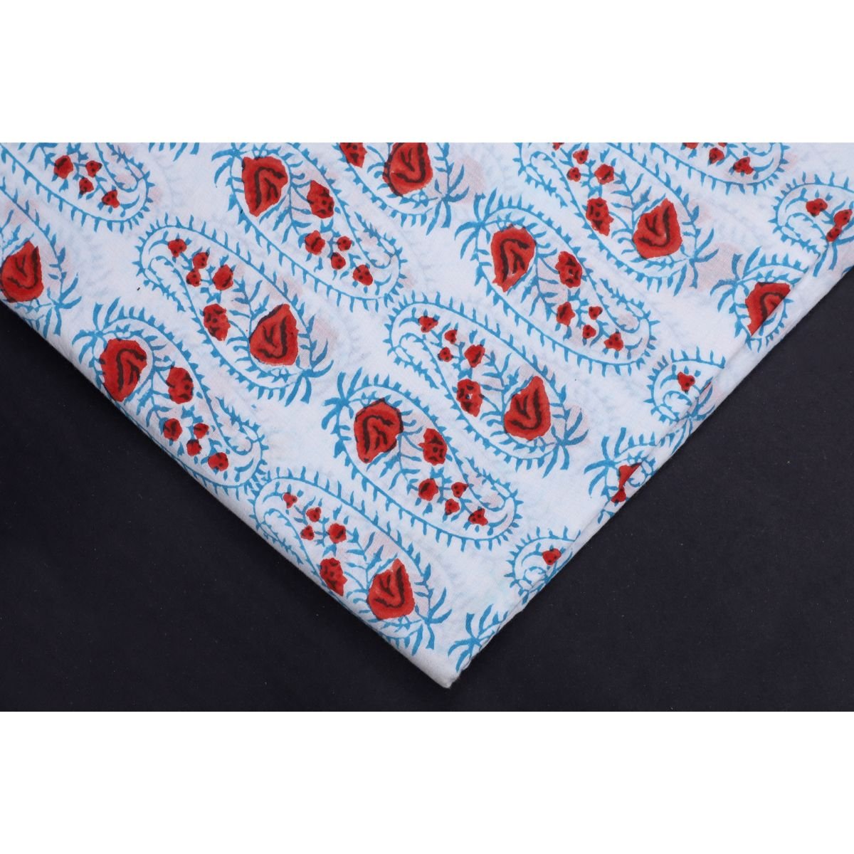 PURE 100 % COTTON HAND BLOCK FABRICS ,SOLD BY THE METER. - Image 5