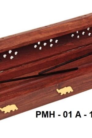 INCENSE STICK HOLDER AND ASH CATCHER WITH INCENSE STORAGE-12"