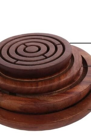 HANDMADE WOODEN LABYRINTH MAZE SET: A SET OF 4