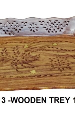 WOODEN SERVING TRAY FOR TEA ,COFFEE AND TABLE DECOR (15 X10 INCH)