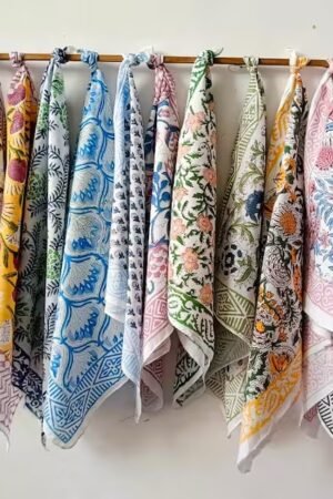 COTTON BANDANA HAND BLOCK MADE WITH NATURAL COLOUR
