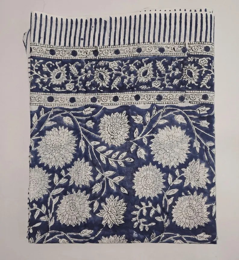 COTTON HAND BLOCK SCARF MADE WITH NATURAL COLOUR - Image 5